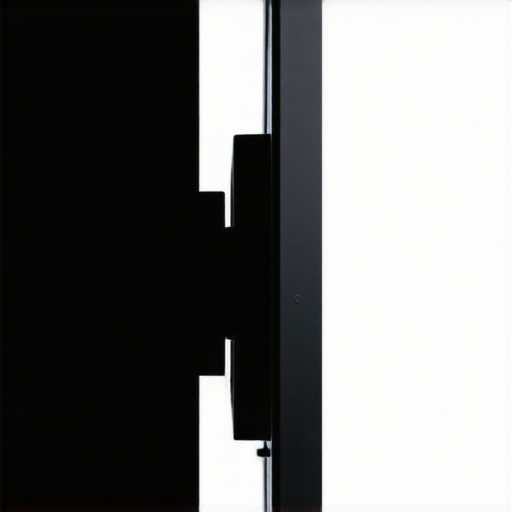 Close-up side view of an OLED TV mounted with a proper air gap for heat dissipation.