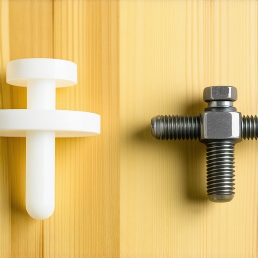 Plastic Anchor vs Metal Toggle Bolt Comparison Comparing weak plastic wall anchors to strong metal toggle bolts for TV mounting.