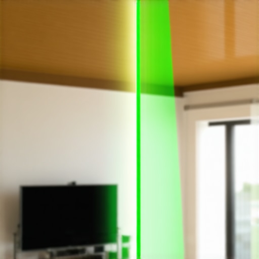 Using a laser level for perfect TV mounting