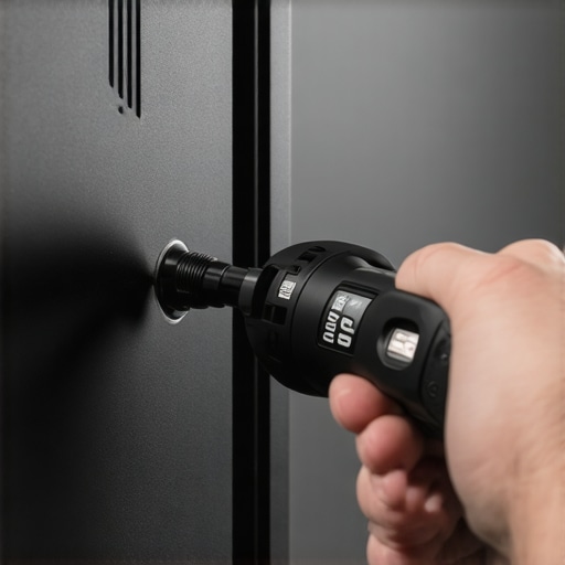 Tightening VESA bolts with a digital torque wrench