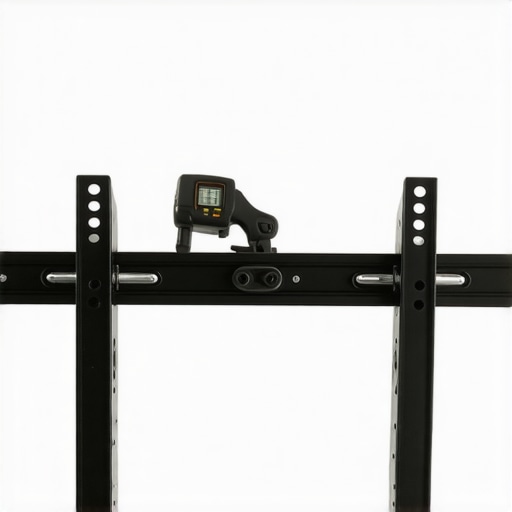 Precision Torque Adjustment on Mirror TV Mount Technician using a torque wrench on a mirrored wall TV mount with rubber gaskets