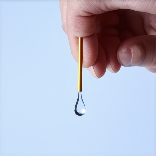 Precision application of TV screen scratch filler Close up of filling a TV scratch with repair fluid