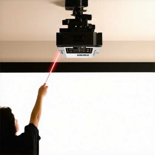 Using a laser level to align a home theater projector for perfect focus