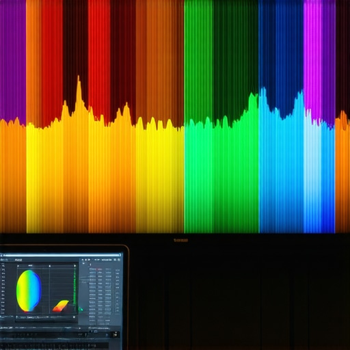 Professional Calibration Tool on OLED Screen A colorimeter being used to calibrate a high-end home display for color accuracy.