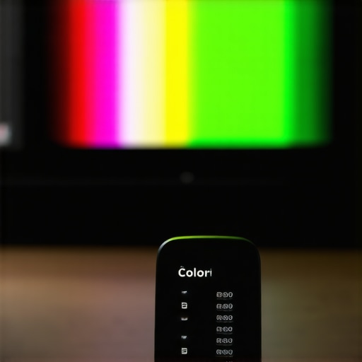 A colorimeter device attached to a high-end display for screen calibration.