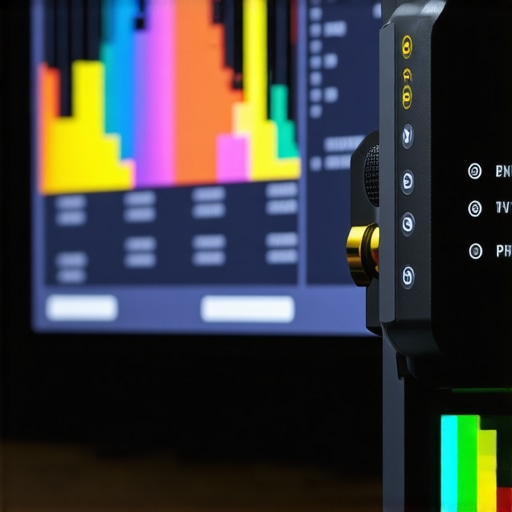 Professional Display Calibration Tool in Action A colorimeter being used to calibrate a home theater display for better color accuracy.