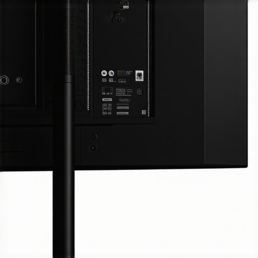 Professional LED Strip Placement Guide Back view of a TV with correctly installed reactive LED strips for home theater immersion.