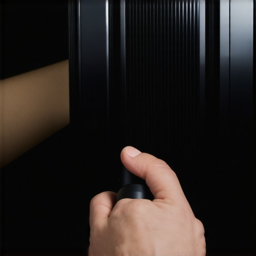 Professional Manual Lens Cleaning A person using a manual air blower to remove dust from a projector lens safely.