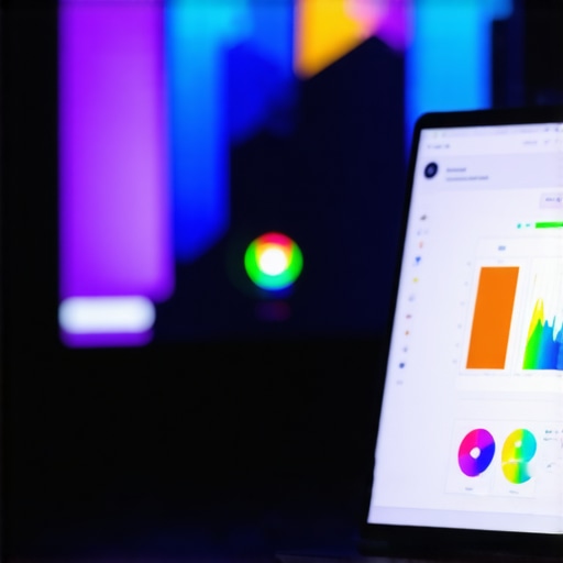 Using a colorimeter and laptop to calibrate an OLED TV screen for perfect uniformity