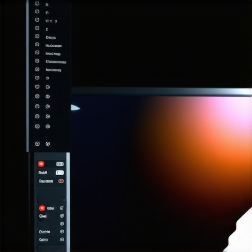 A professional colorimeter being used to calibrate an OLED screen for better image accuracy.