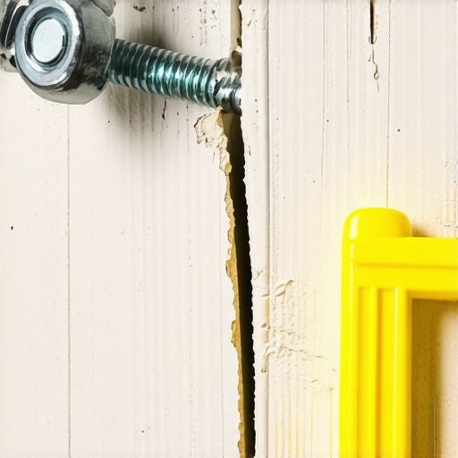 A comparison showing a heavy-duty metal toggle bolt and a failed plastic wall anchor for mounting a large TV.