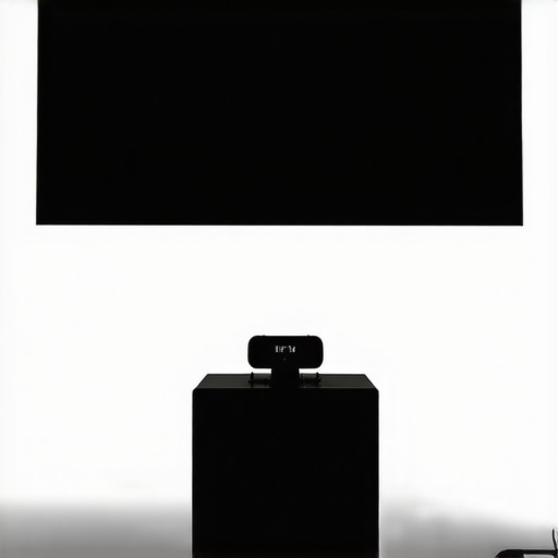 Close-up of a calibration tool on a TV screen for better color accuracy