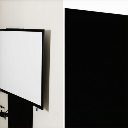 Projector Contrast Comparison White vs Dark Walls Comparison of projector black levels in a white room versus a light-controlled room with black masking.