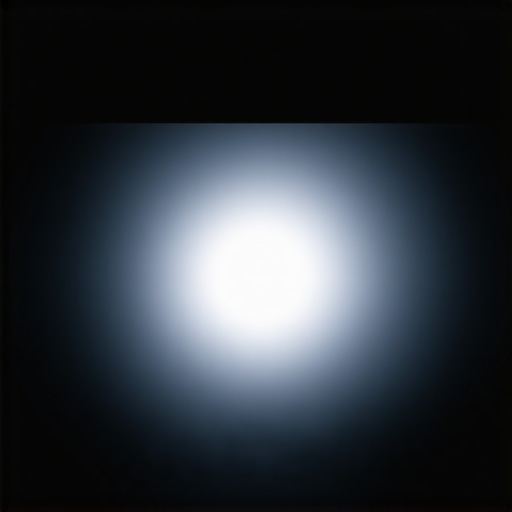 Visual example of hot spotting on a high-gain projector screen