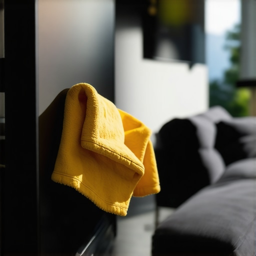 Proper OLED Screen Maintenance Cleaning an OLED TV screen with a microfiber cloth