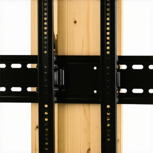 Rotational Torque on Wall Mounts Diagram showing cantilever forces and rotational torque on a single-stud TV mount