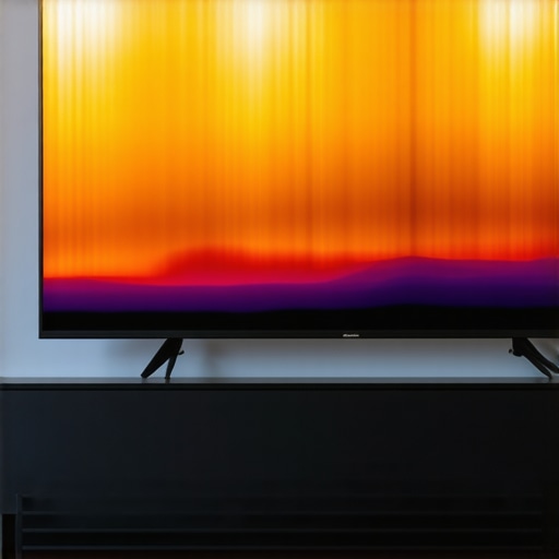 Close-up of a TV mounted above a fireplace showing heat rising behind the panel.