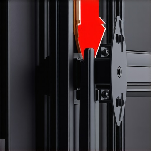 Close-up of a damaged VESA screw on a TV mount showing potential for panel damage.