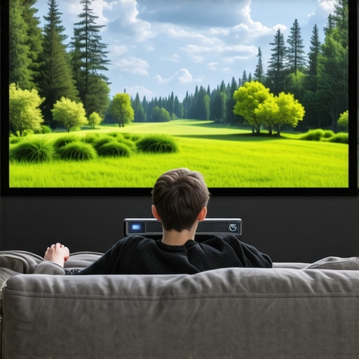 The best distance for viewing a 4K projector in a small room