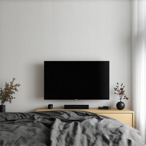 The best height for a 65-inch TV in a small bedroom