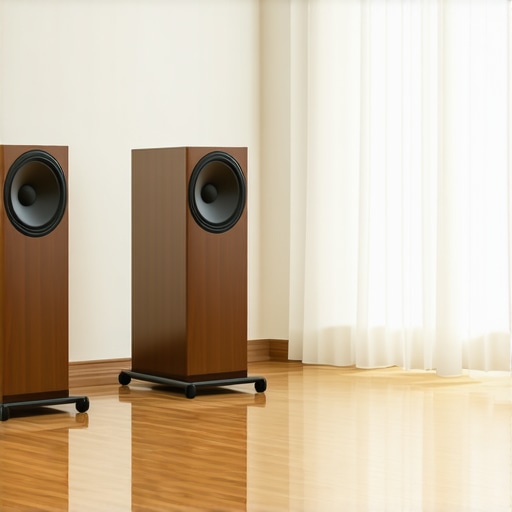The best way to hide wires across a hardwood floor for speakers