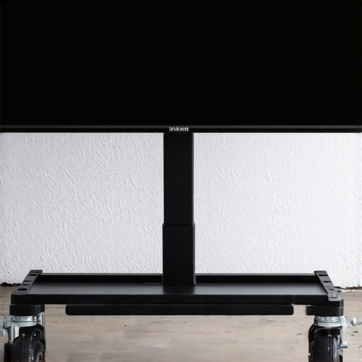 The best way to mount a heavy TV on a mobile cart