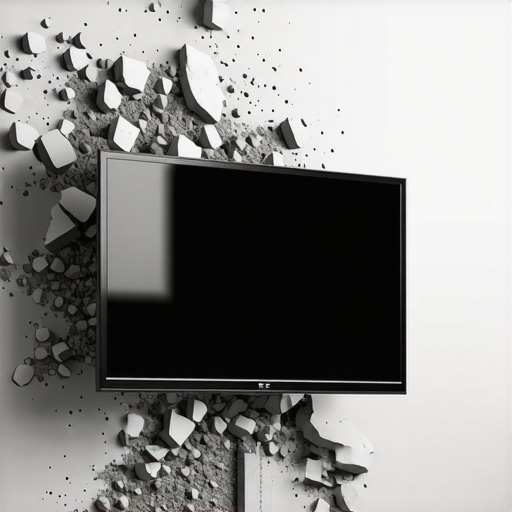 The danger of mounting a heavy TV to a single stud without a backplate