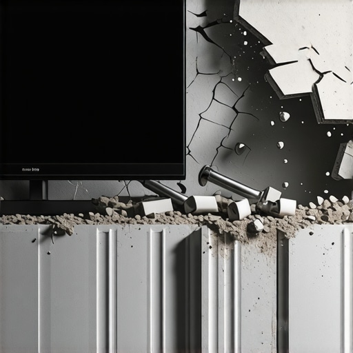 The danger of using cheap plastic wall anchors for heavy TVs