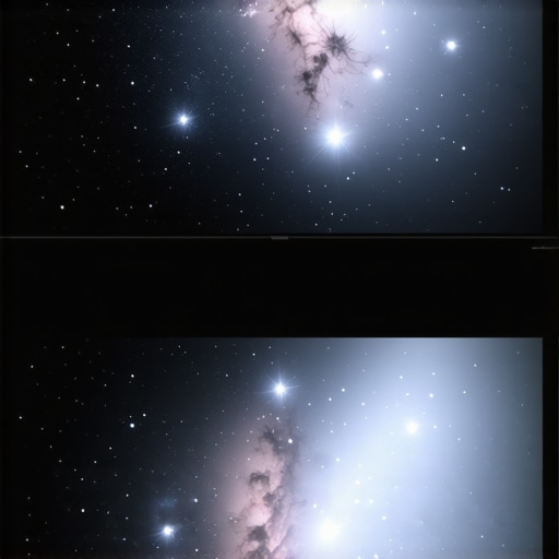 Split screen comparison of black levels and color accuracy on a Mini LED display