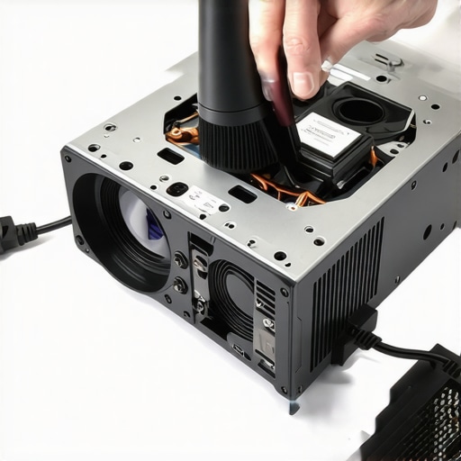 The right way to clean dust from inside a projector