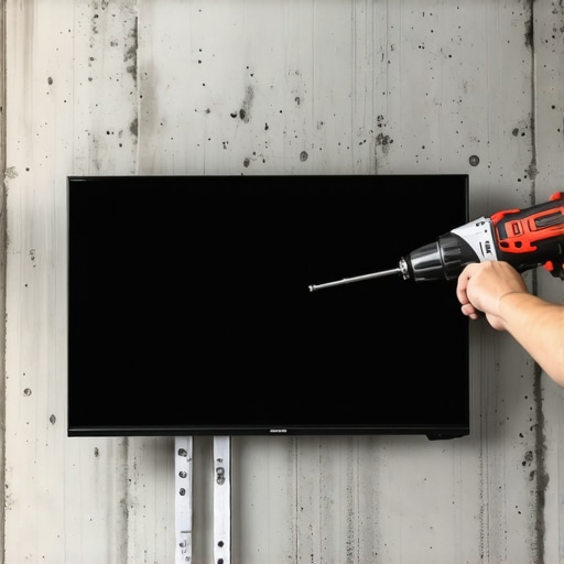 The secret to mounting a TV on a solid concrete wall