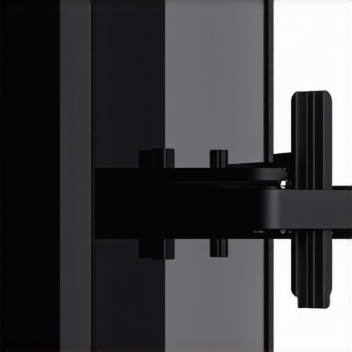 Side view of an ultra-thin OLED TV panel on a wall mount