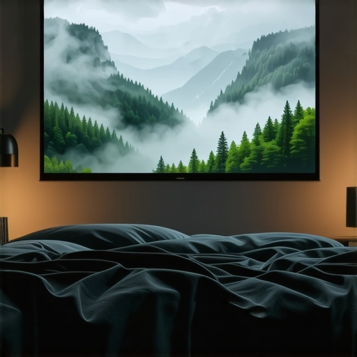 The trick to getting a 100-inch image in a tiny bedroom