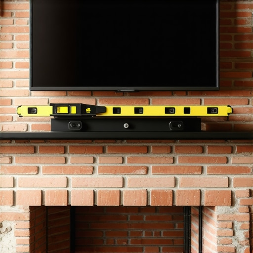 The trick to mounting a TV on a brick fireplace safely