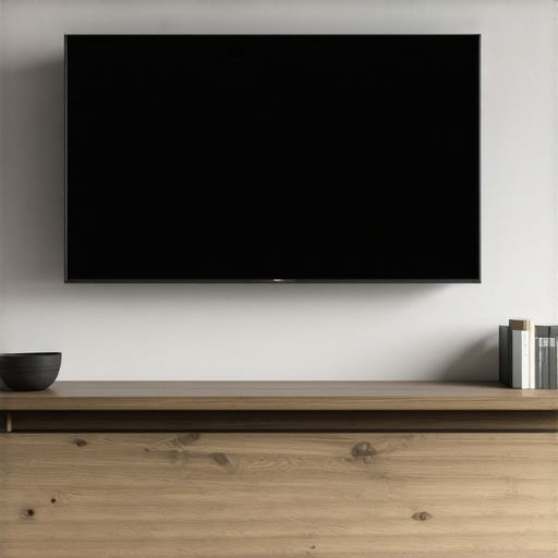 The trick to mounting a TV without any visible screws