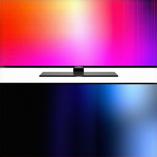 Comparison of a warped and straight OLED screen mount