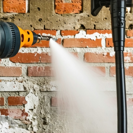Using a Hammer Drill for Brick Mounting A hammer drill creates a hole in a brick wall for a TV mount.