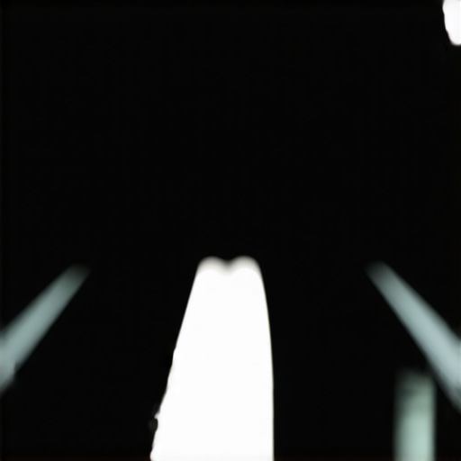 A macro shot of a TV screen demonstrating motion ghosting and trailing artifacts on a moving object.