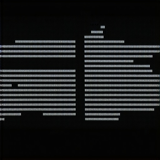 A demonstration of blooming artifacts on a Mini LED screen.